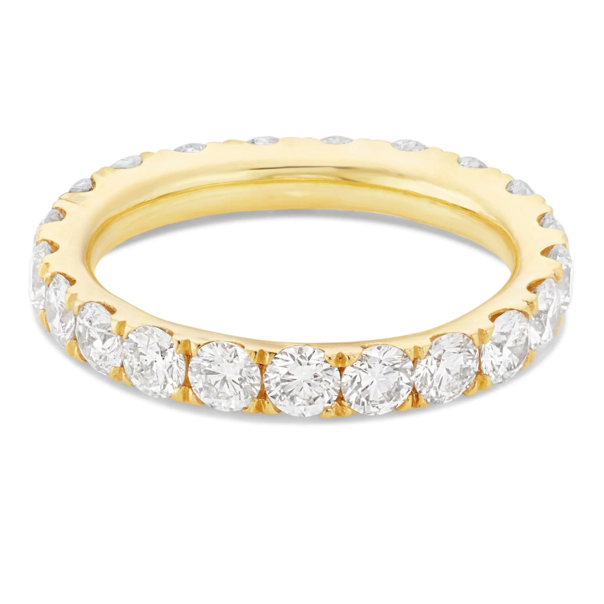 14K Gold 1.90ct U Prong Diamond Eternity Band