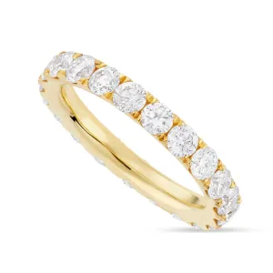 14K Gold 1.90ct U Prong Diamond Eternity Band