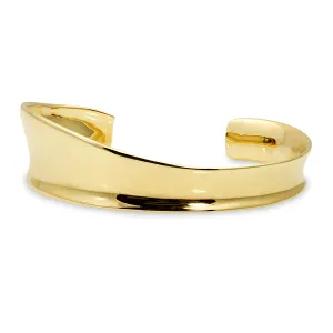 14k Gold Sculptural Cuff Bracelet