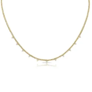 14KY Diamond Fashion Necklace-JJN0086-012