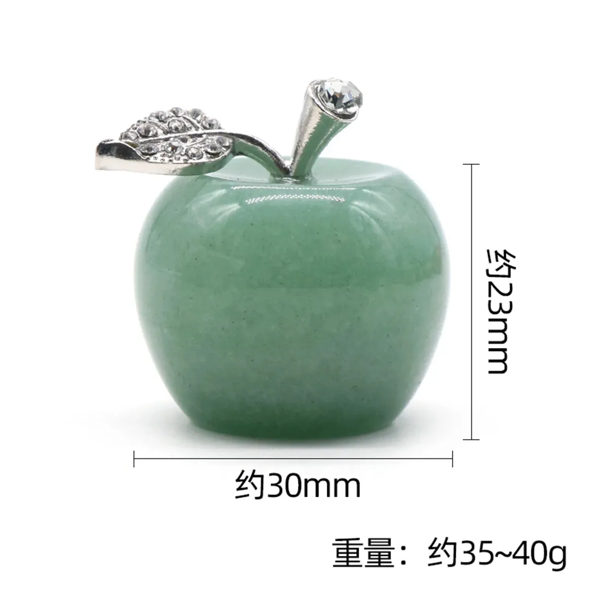 30MM Handmade Craved Lepidolite Apple Crafts Statue Figurines Home Living Room Bedroom Decoration Gifts