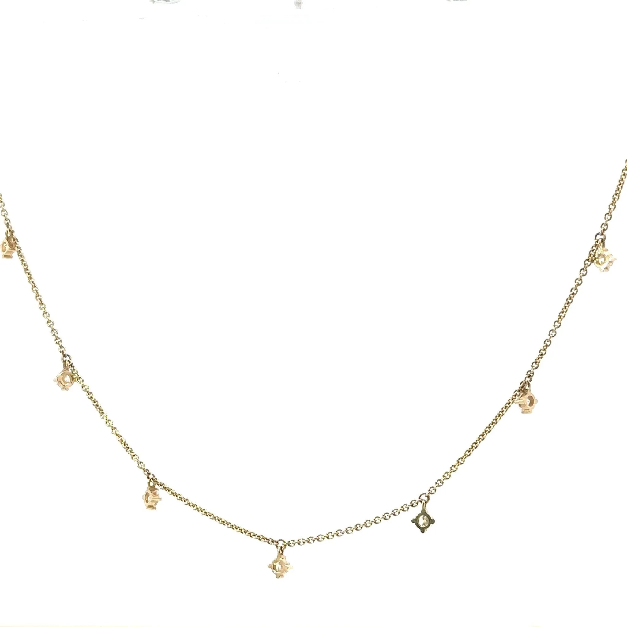 7 - Diamond Station Necklace