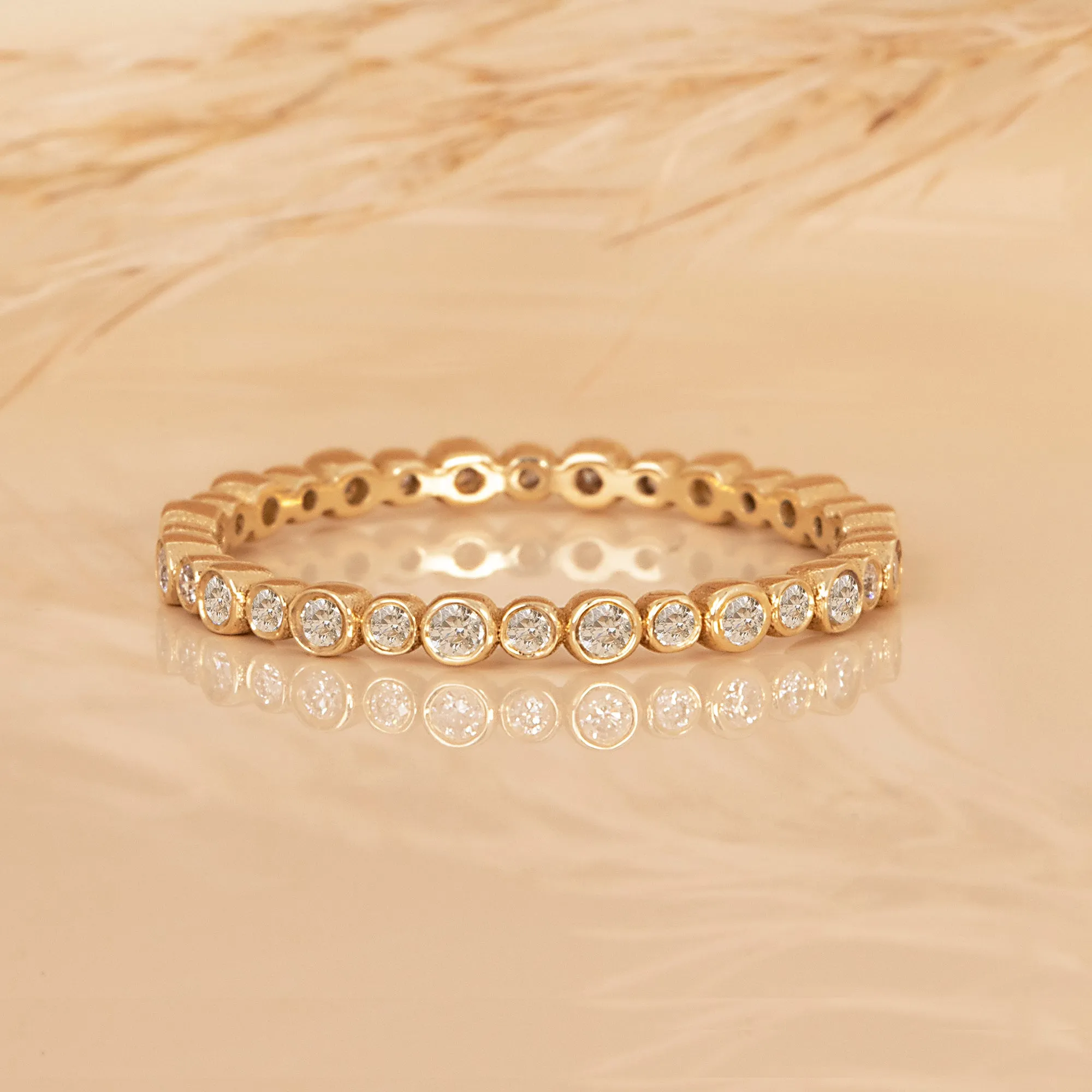 Alternating Diamond Eternity Band, Camila