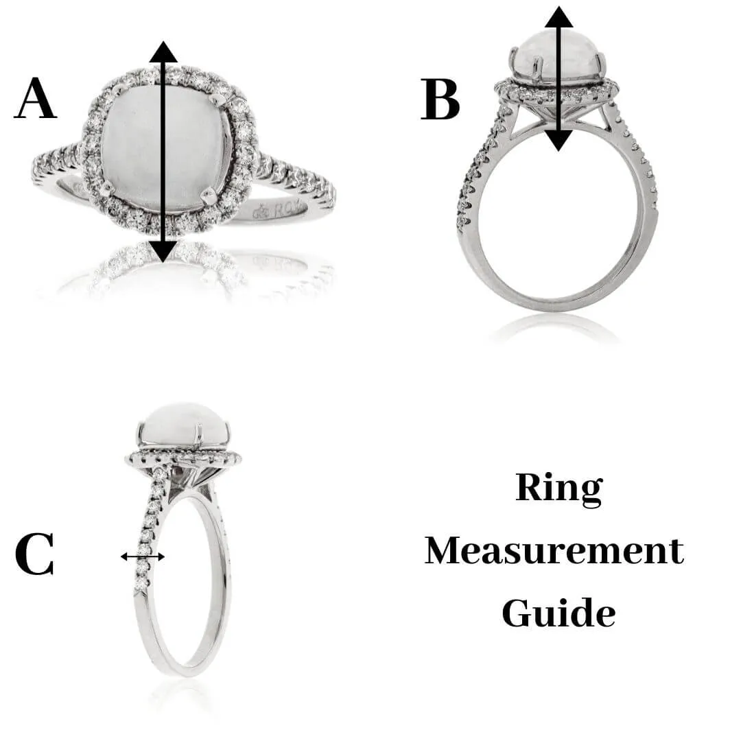 Alternating Emerald & Diamond Band