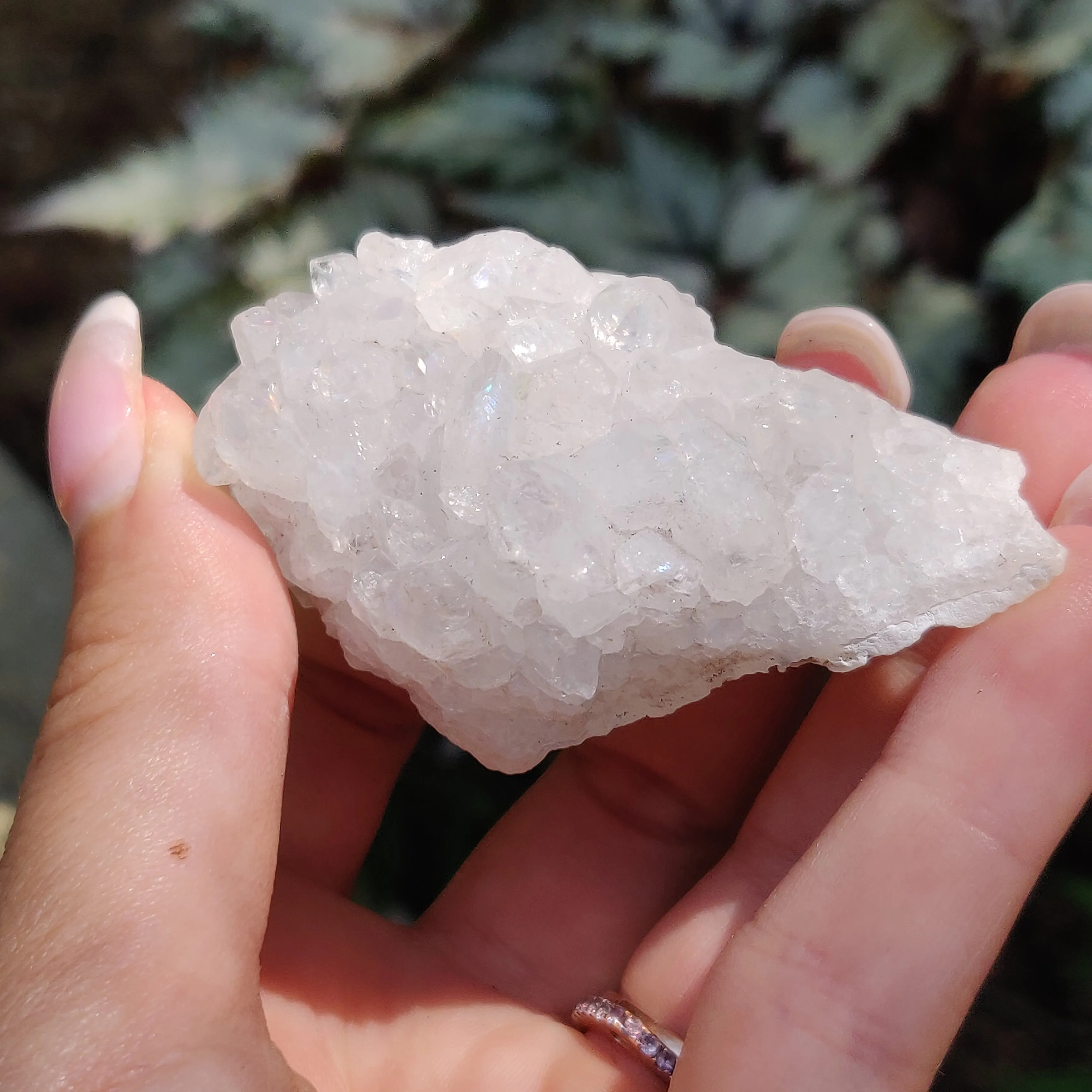 Anandalite Cluster, Natural Aurora Quartz Cluster (#14)