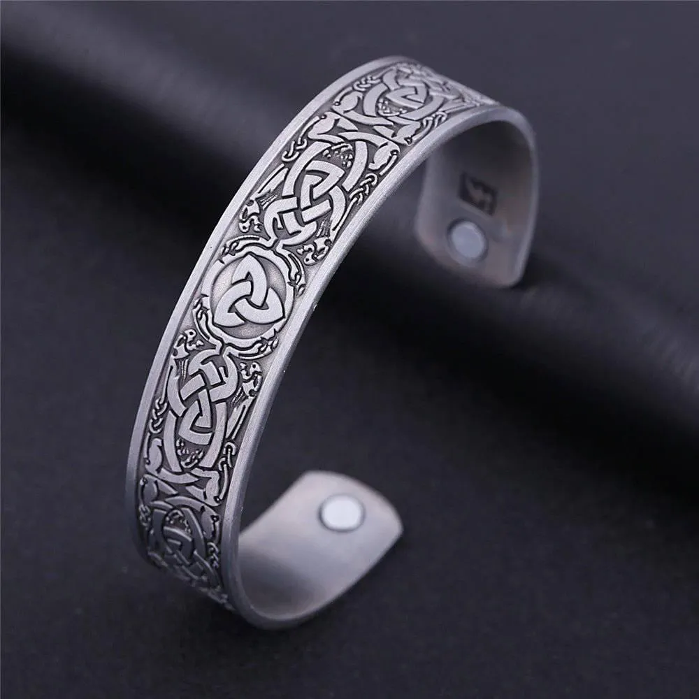 Antique Celtic Cuff Bangle - Celtic Knot