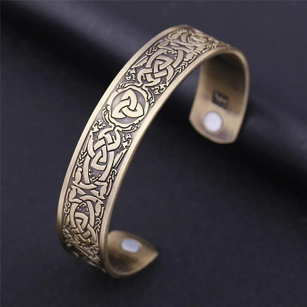 Antique Celtic Cuff Bangle - Celtic Knot