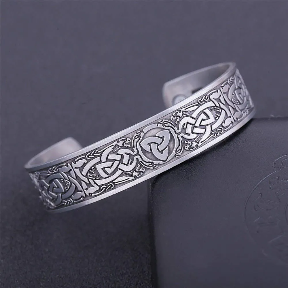 Antique Celtic Cuff Bangle - Celtic Knot