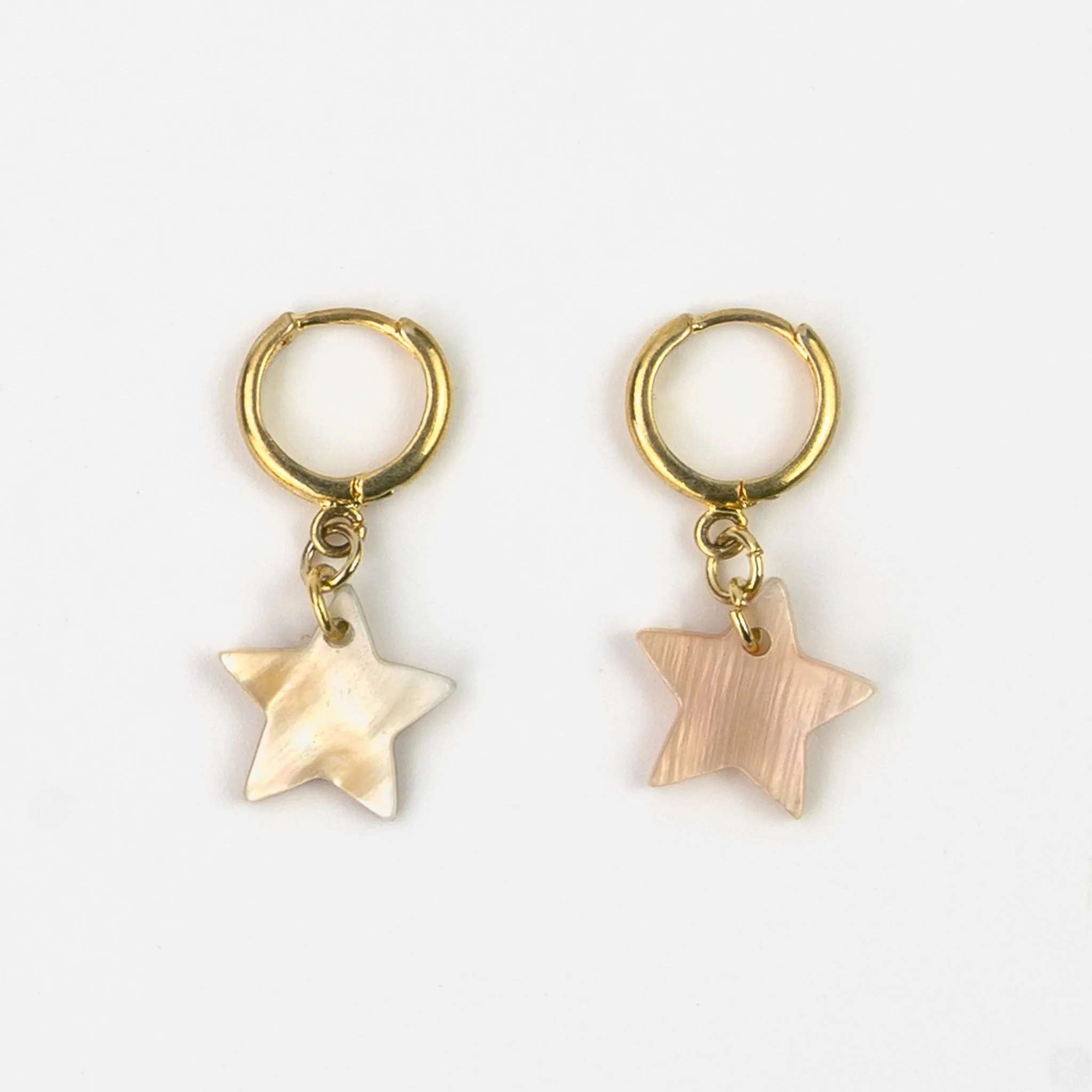 Asri Gold Star Huggie Earrings