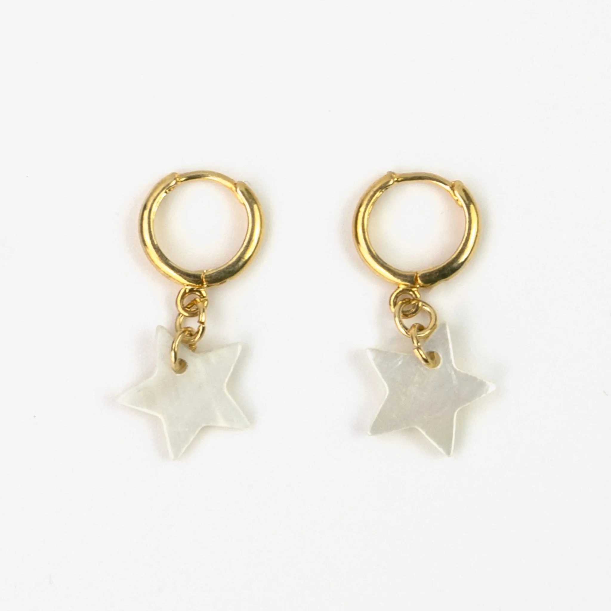 Asri Gold Star Huggie Earrings