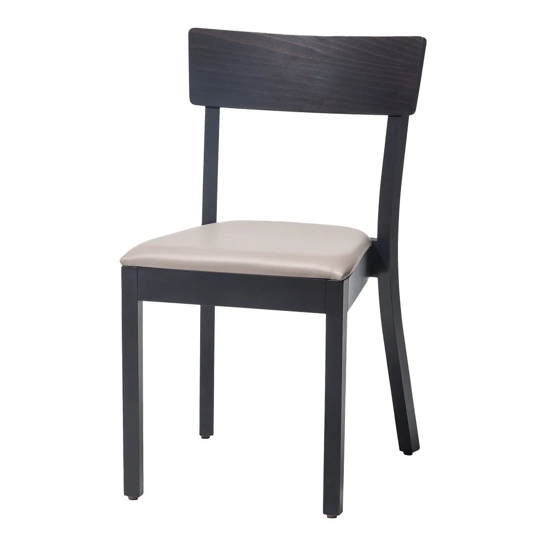 Bergamo Chair - Seat Upholstered - Beech Frame