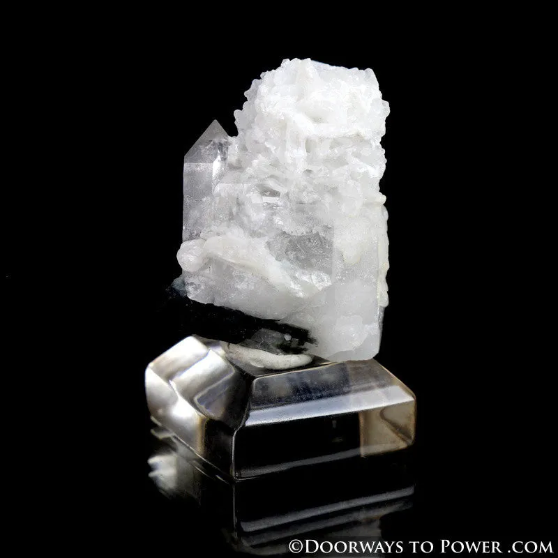 Black Tourmaline & Quartz Generator Point Specimen A   