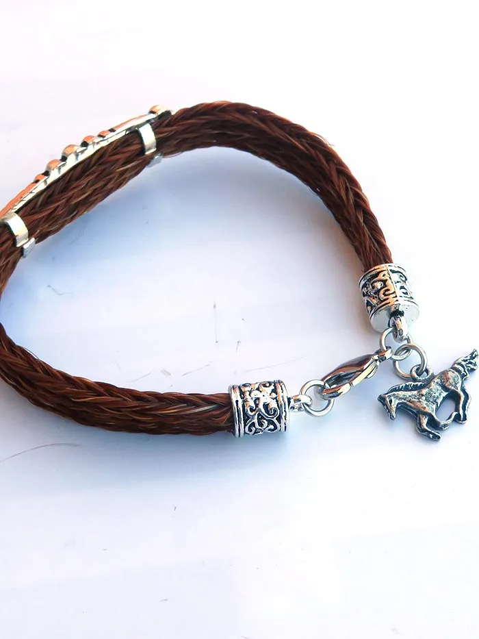 Braided Horse Hair Cowgirl Bracelet 55011