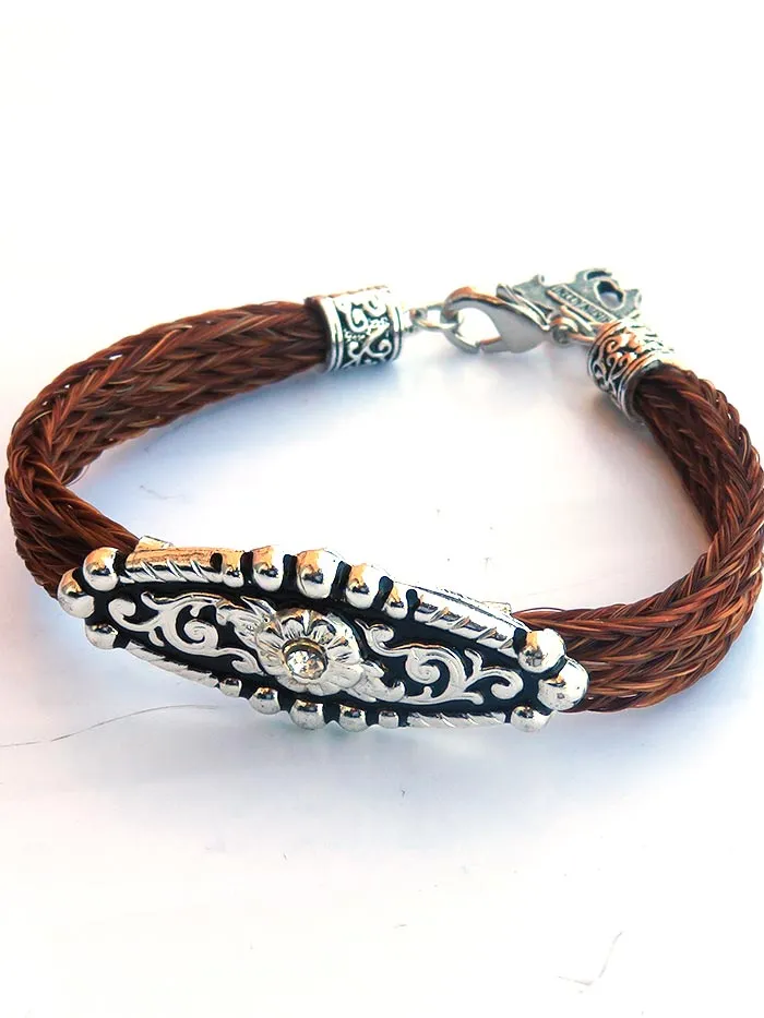 Braided Horse Hair Cowgirl Bracelet 55011