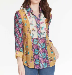 Button Cuff Floral Shirt