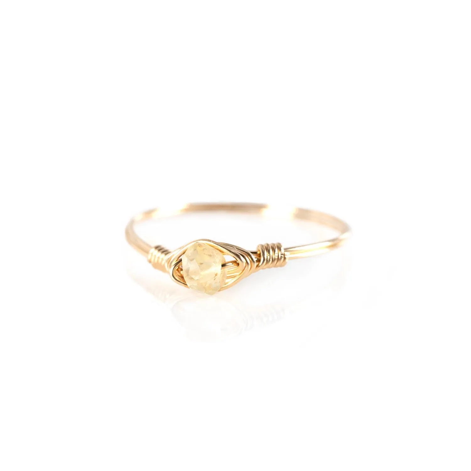 Citrine Dainty Ring