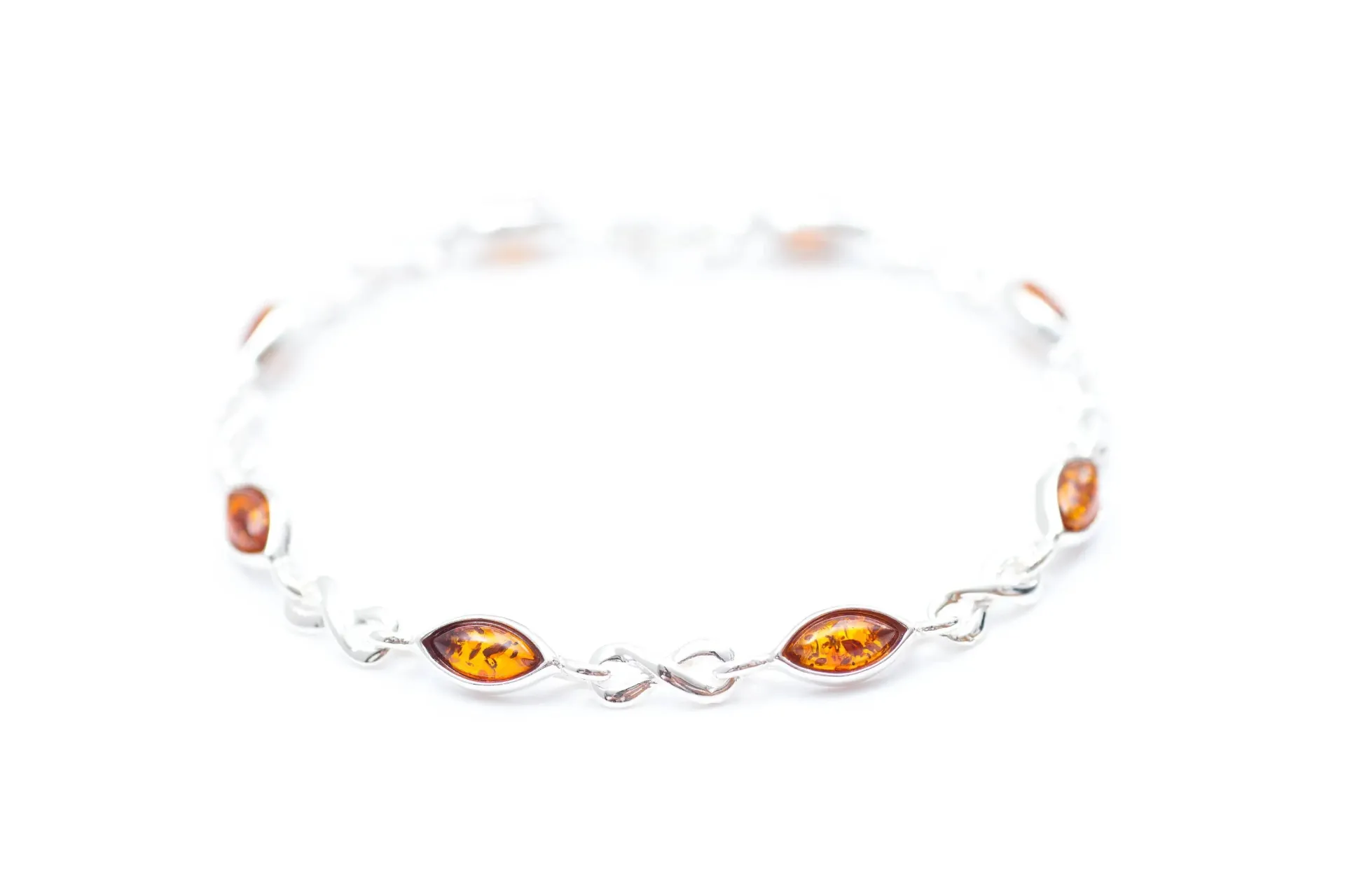 Classic Amber Infinity Bracelet - Romantic, Dainty, and Stylish | Perfect Gift