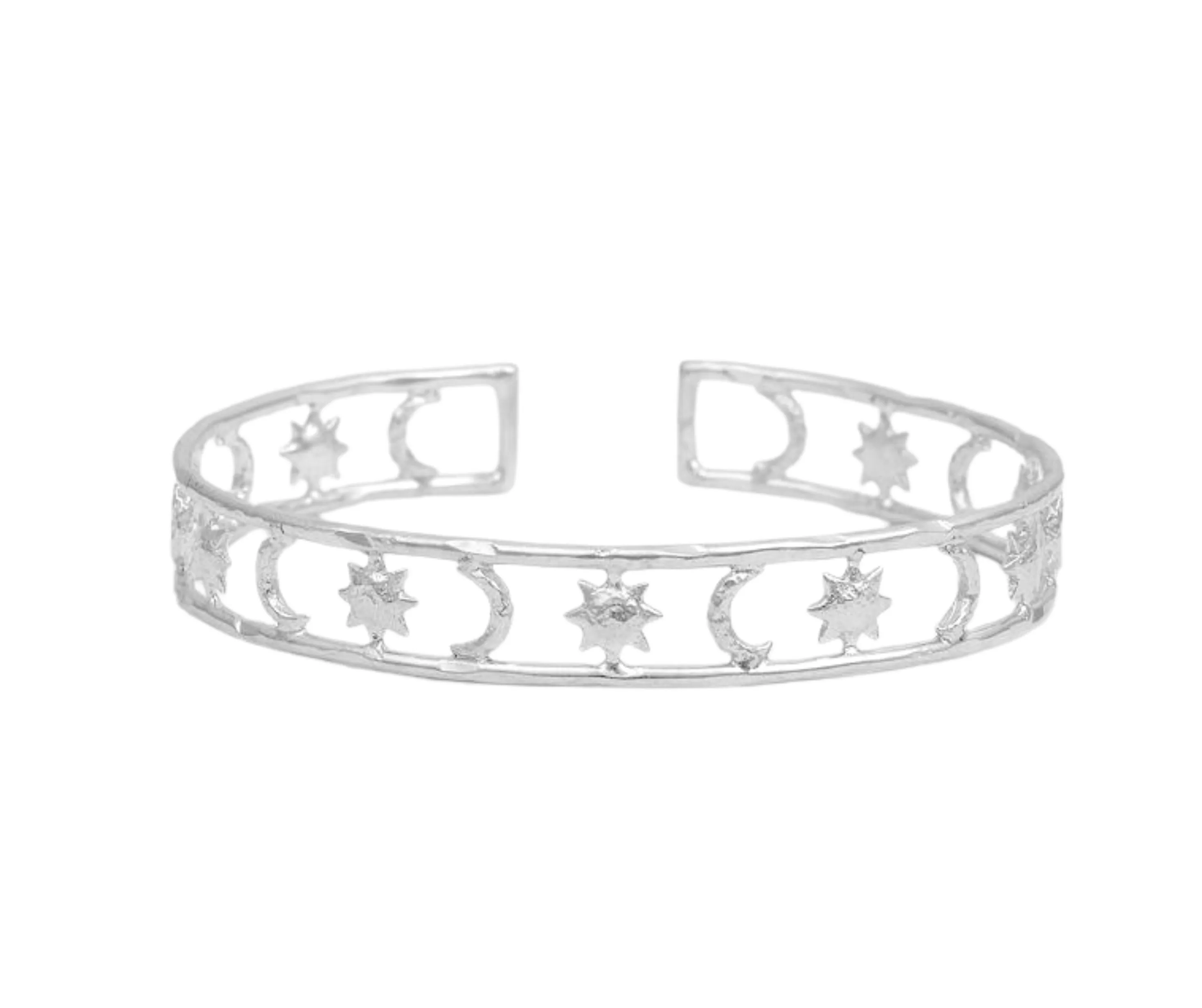 Cosmic Lover Sterling Silver Bangle