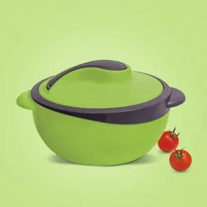 CROWN CRAFT Insulated Plastic Inner Stainless Steel Casserole Thermal Bowl Hot Food Container 1500 ml