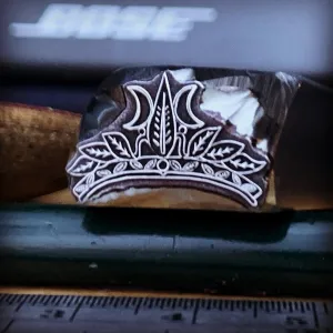 Crown! Two Sizes. Metal Hand Stamp.