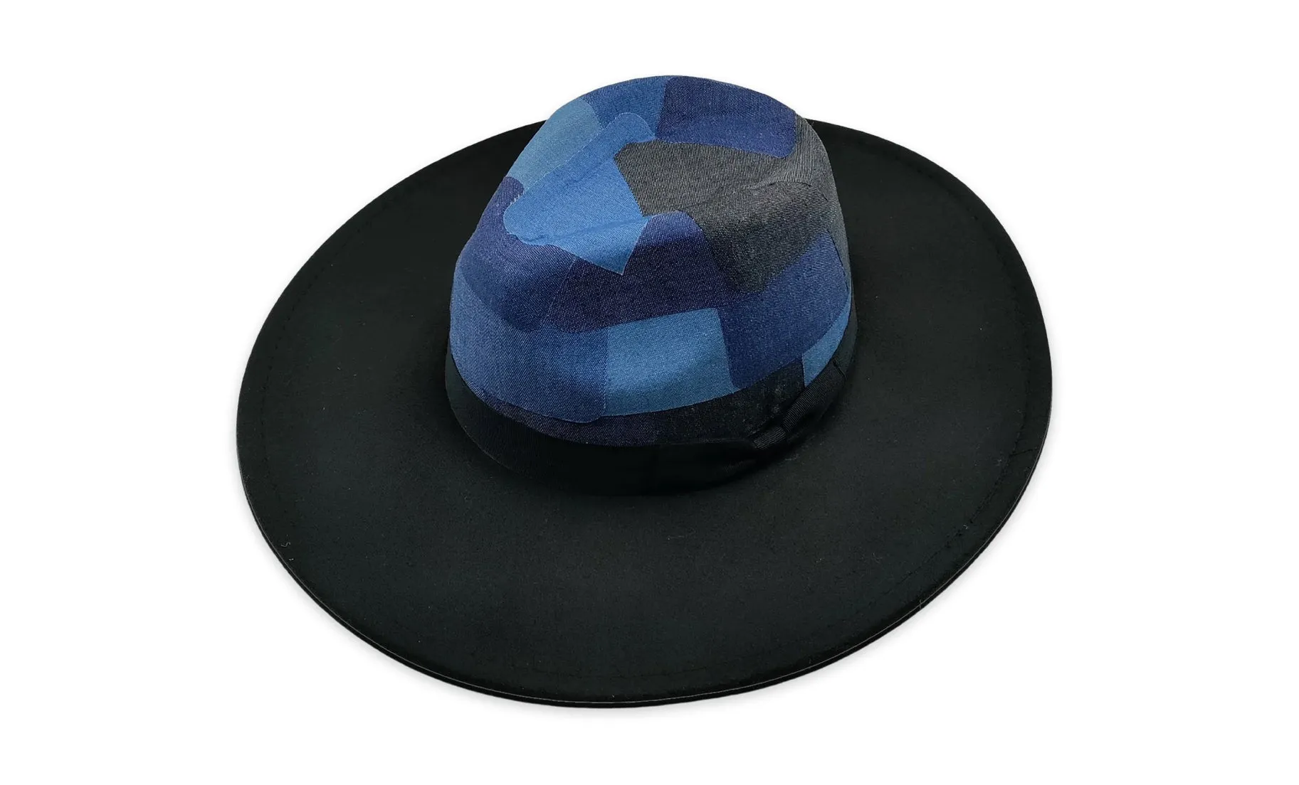 DENIM CROWN FEDORA