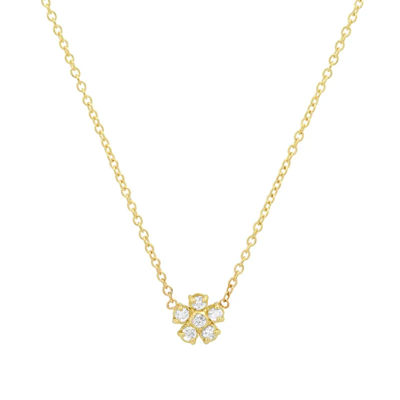 Diamond Flower Necklace