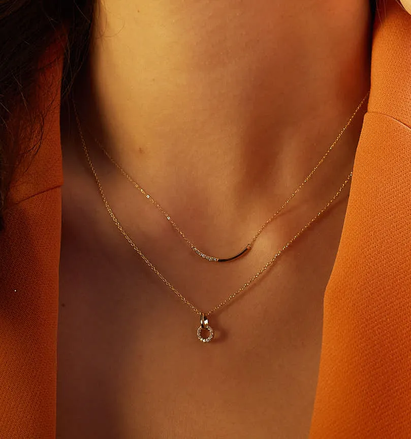 Diamond Necklace Eternity Circle