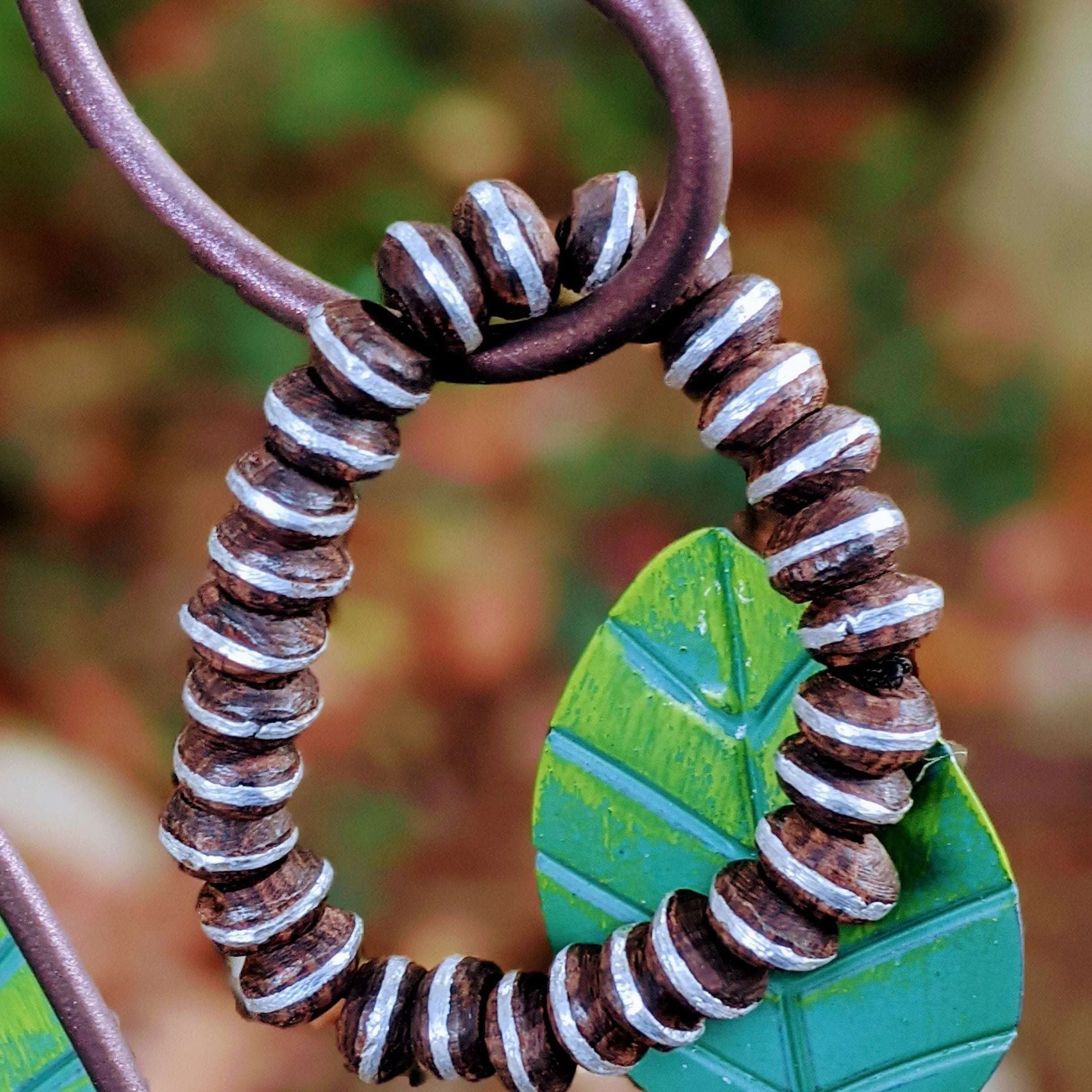 Ebony Wood Bead Stretch bracelet