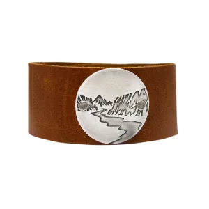 Echo Leather Cuff Bracelet