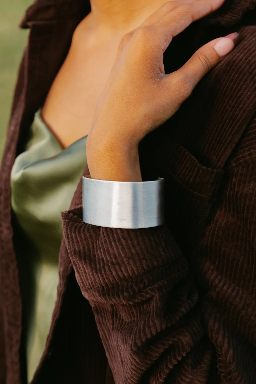 Embrace Sustainable Style with a Handcrafted Recycled Aluminum Cuff