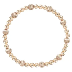 enewton Dignity Sincerity Pattern 6mm Bead Bracelet - Gold