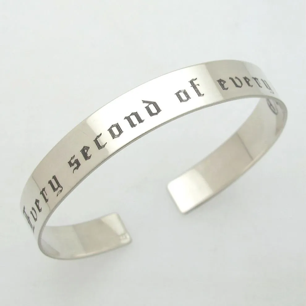 Engraved Mens Cuff - Custom Mens Jewelry