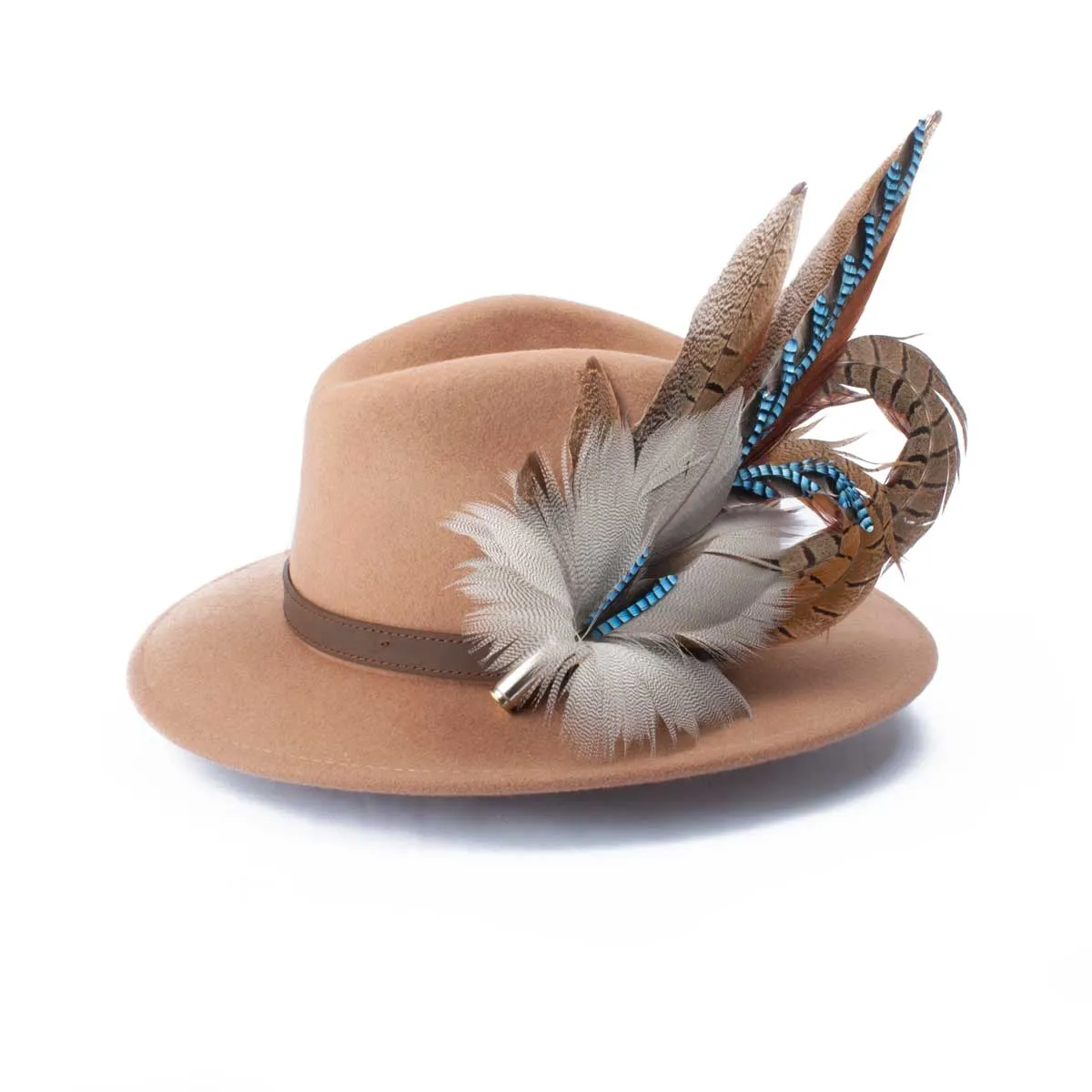 Feather Brooch: Jay & Pheasant Biot (Large)