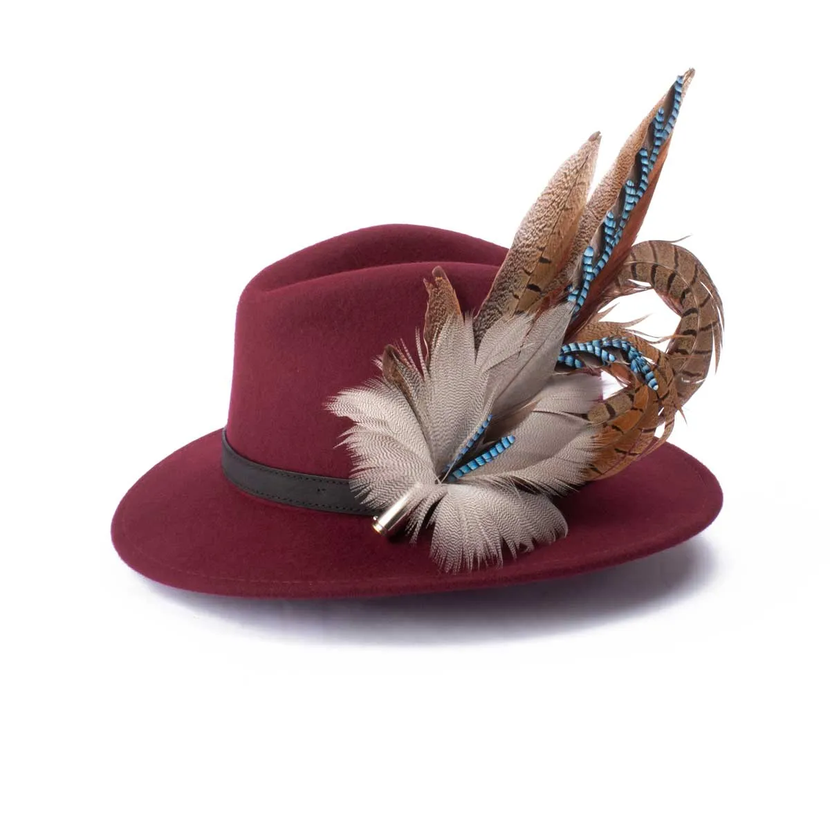 Feather Brooch: Jay & Pheasant Biot (Large)