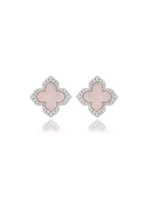 GEORGINI SYDNEY SOIREE FAIRWATER MOP STUD EARRINGS SILVER IE1187W