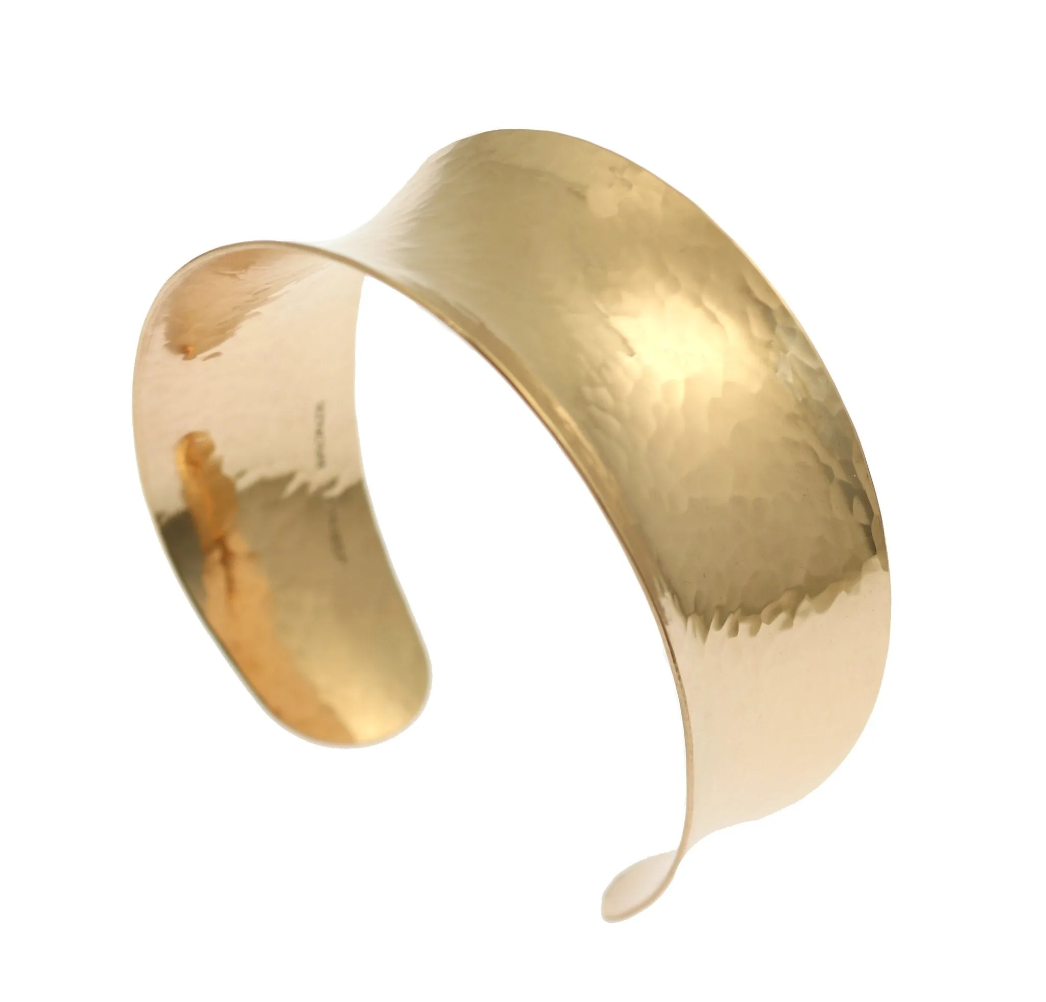 Hammered Bronze Anticlastic Cuff