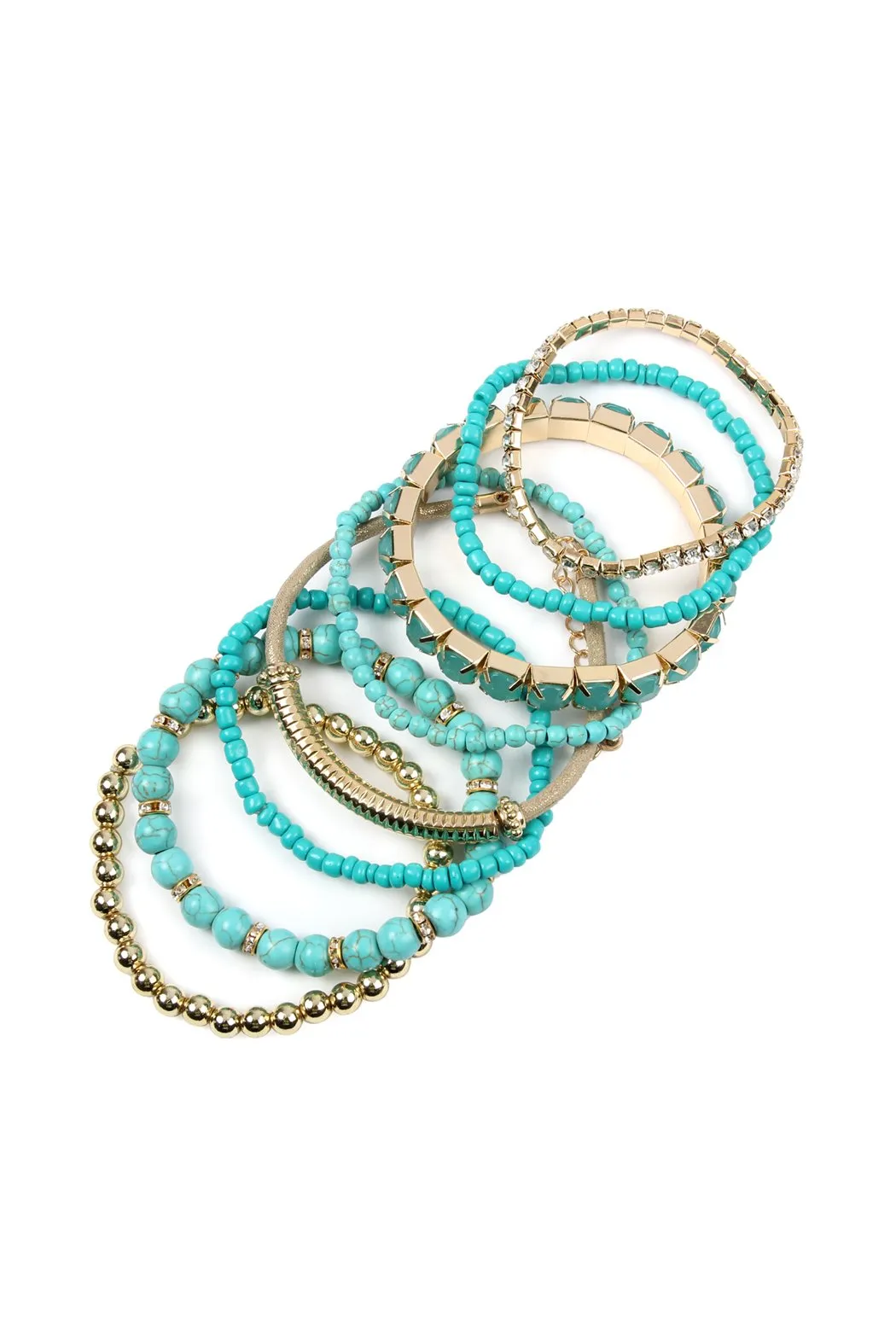 Hdb2244 - Regular Size Stackable Beads Bracelet Set