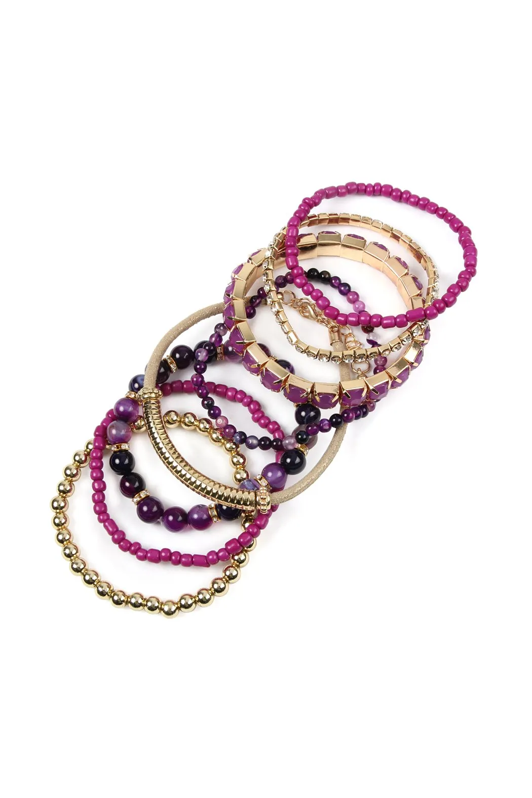 Hdb2244 - Regular Size Stackable Beads Bracelet Set