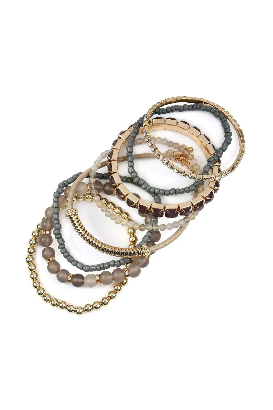 Hdb2244 - Regular Size Stackable Beads Bracelet Set