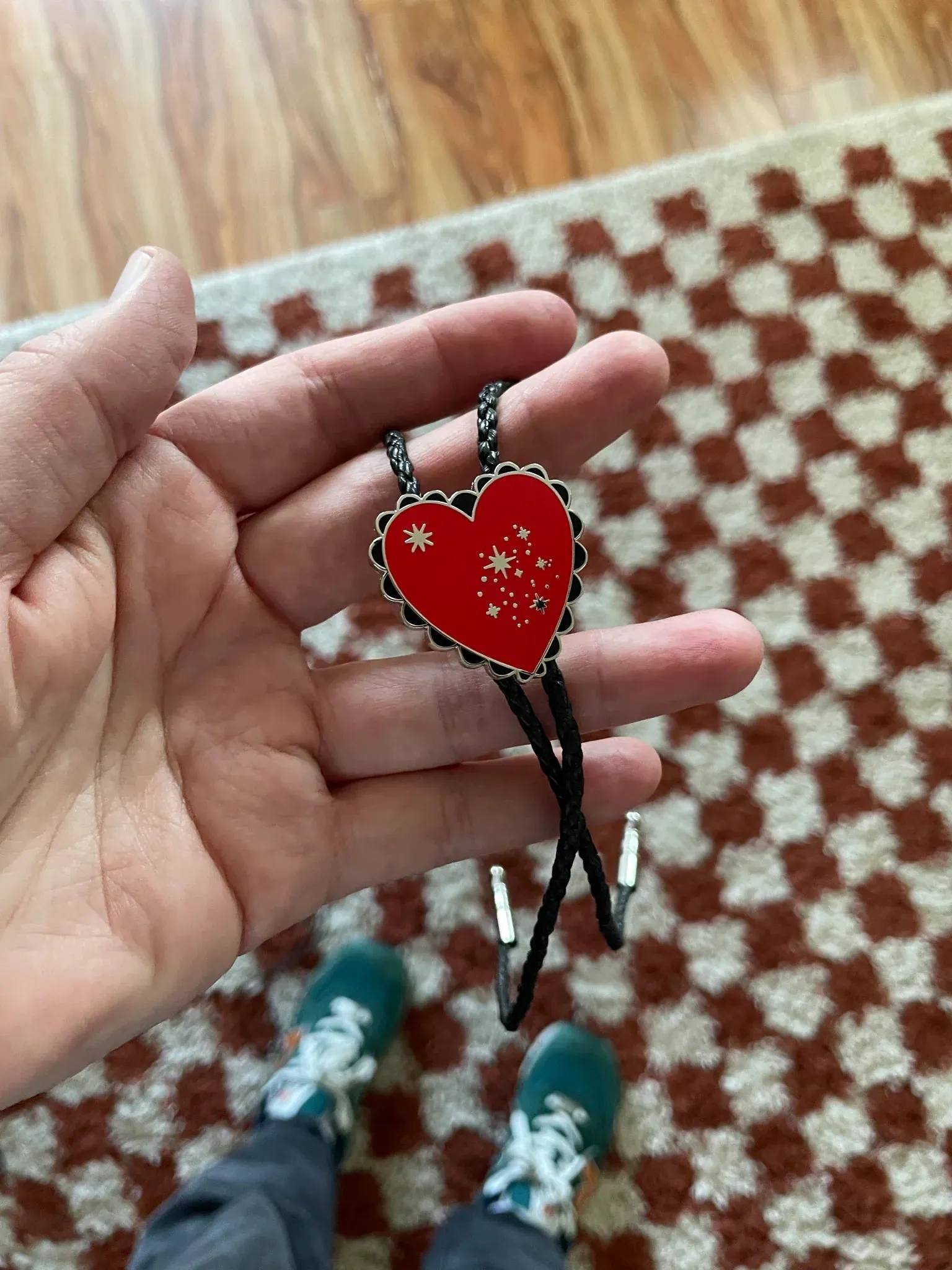 Heart Shaped Bolo Tie