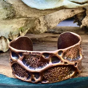 Heavy copper cuff bracelet