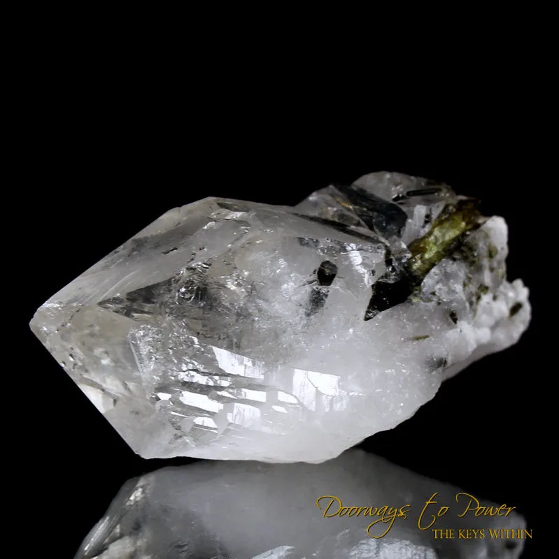 Himalayan Nirvana Quartz Green Tourmaline Crystal 'Non Ordinary Reality'