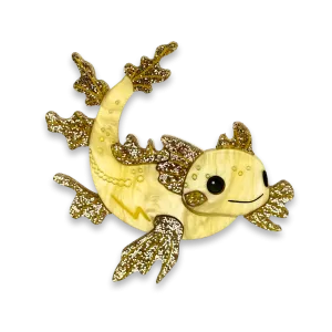 Honeycomb Axolotl - brooch - Set of 4