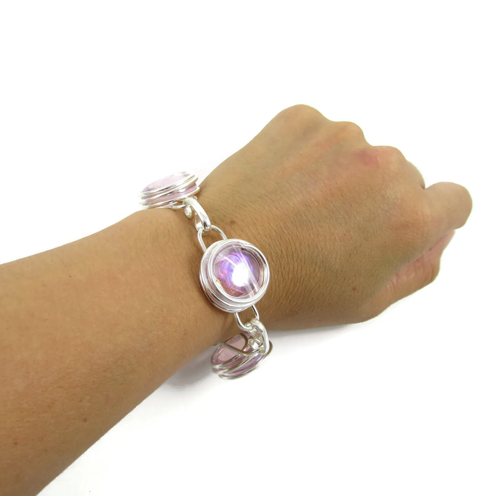 Infinity Bracelet - Framboise Iridescent