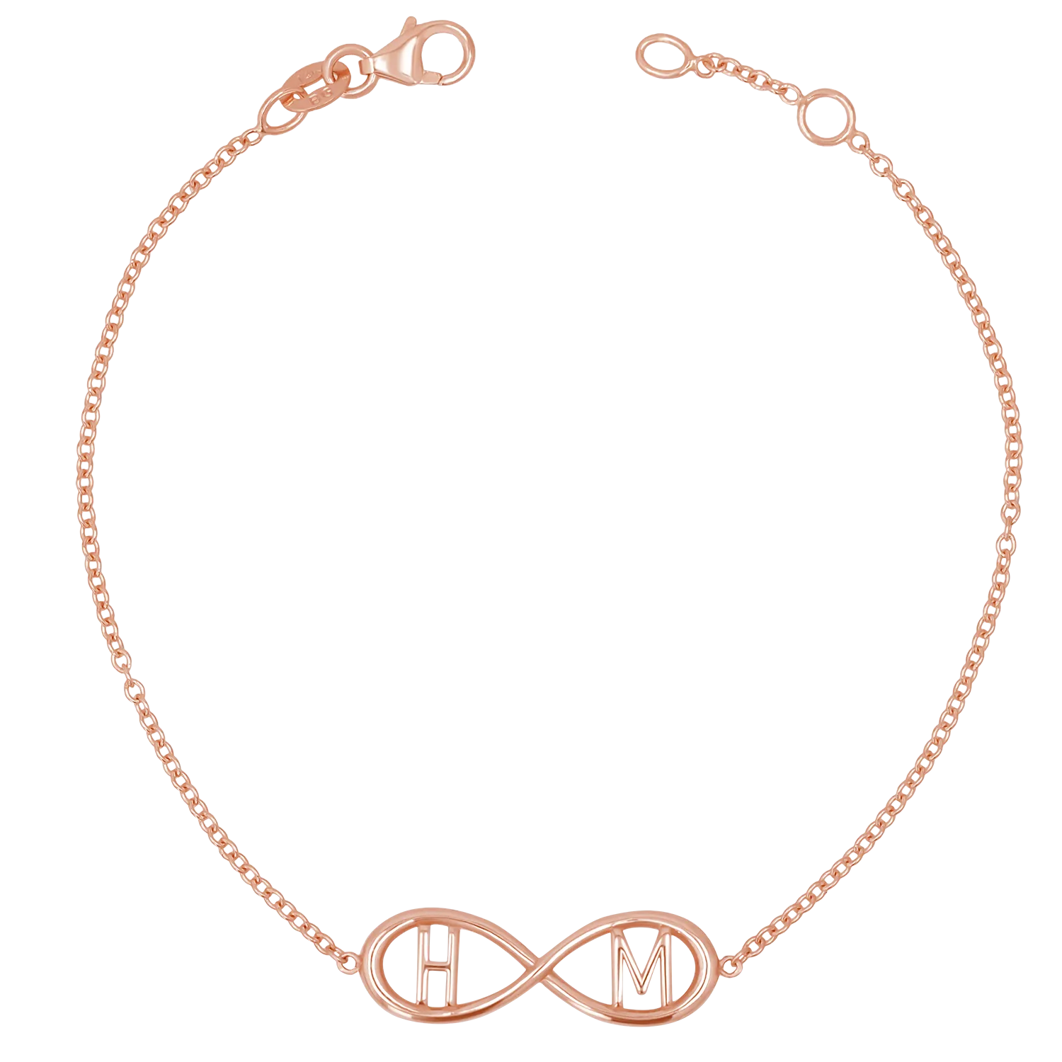 Infinity Letter Bracelet