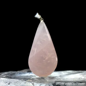 John of God Crystal Pendant Rose Quartz