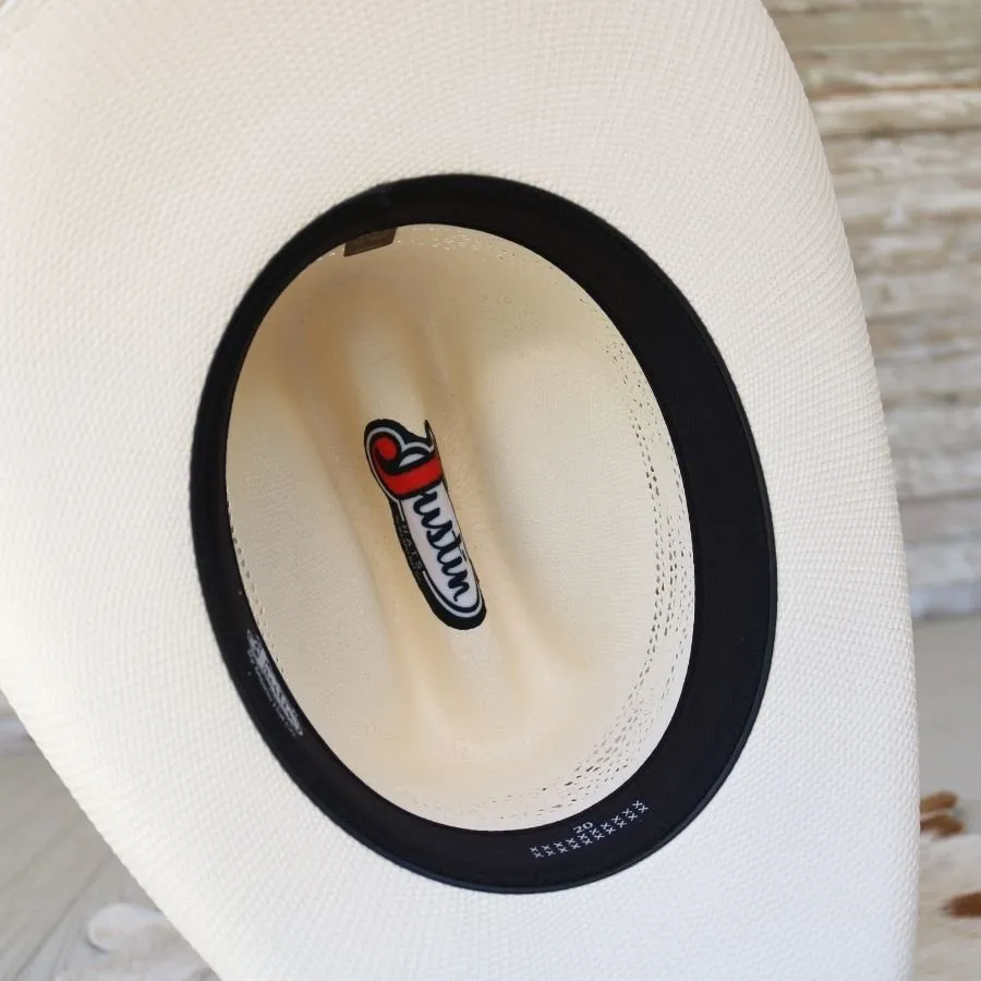 Justin Ivory Straw Cowboy Hat - 20X Cutter