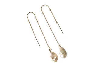 Keisha Pearl Threader Earrings