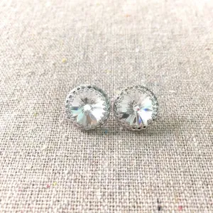 Large Peak Crown Post Earrings