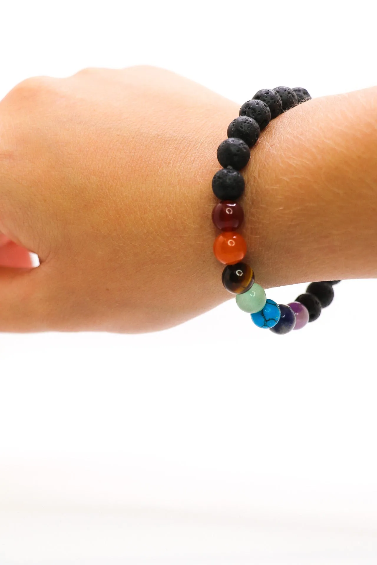 Lava Bead Chakra Bracelet